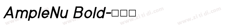 AmpleNu Bold字体转换